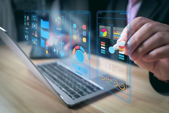 Image showing a professional reviewing and optimizing mobile user interface layouts and user experience elements, featured in the article “How UI UX design services in Dubai increase website conversions.”